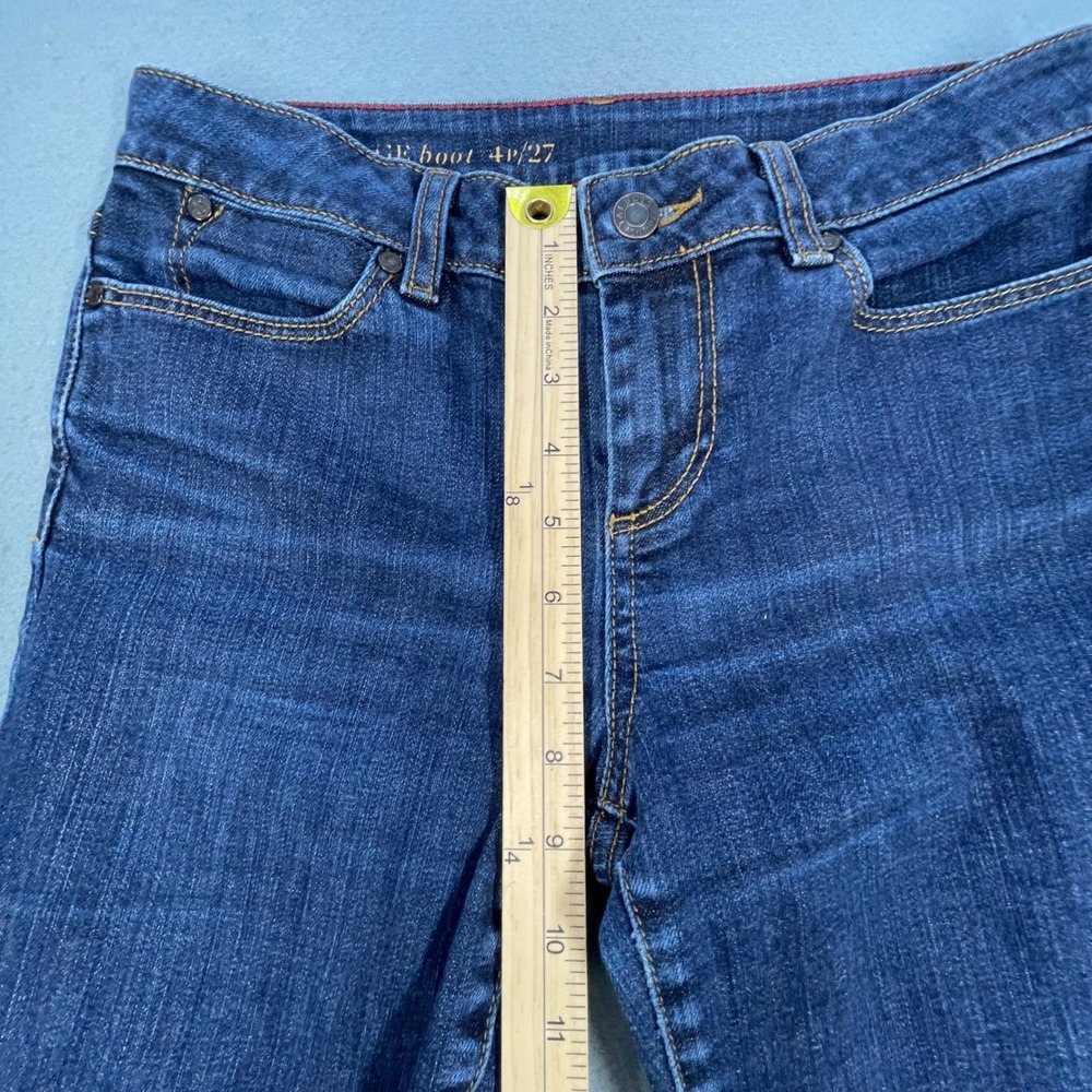 Talbots Dark Wash Heritage Bootcut Denim Jeans Women 4P - Picture 8 of 9